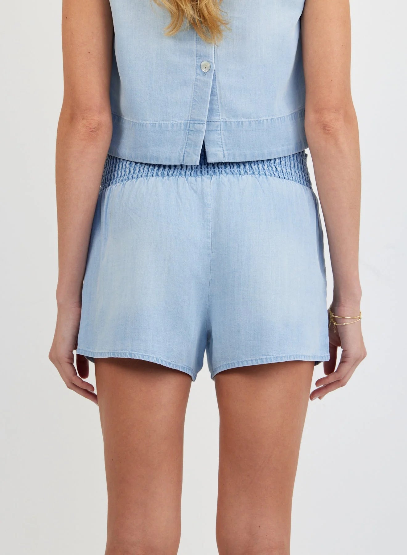 Bella Dahl | Smocked Waist Short | Back | Vagabond | Apparel | Boutique