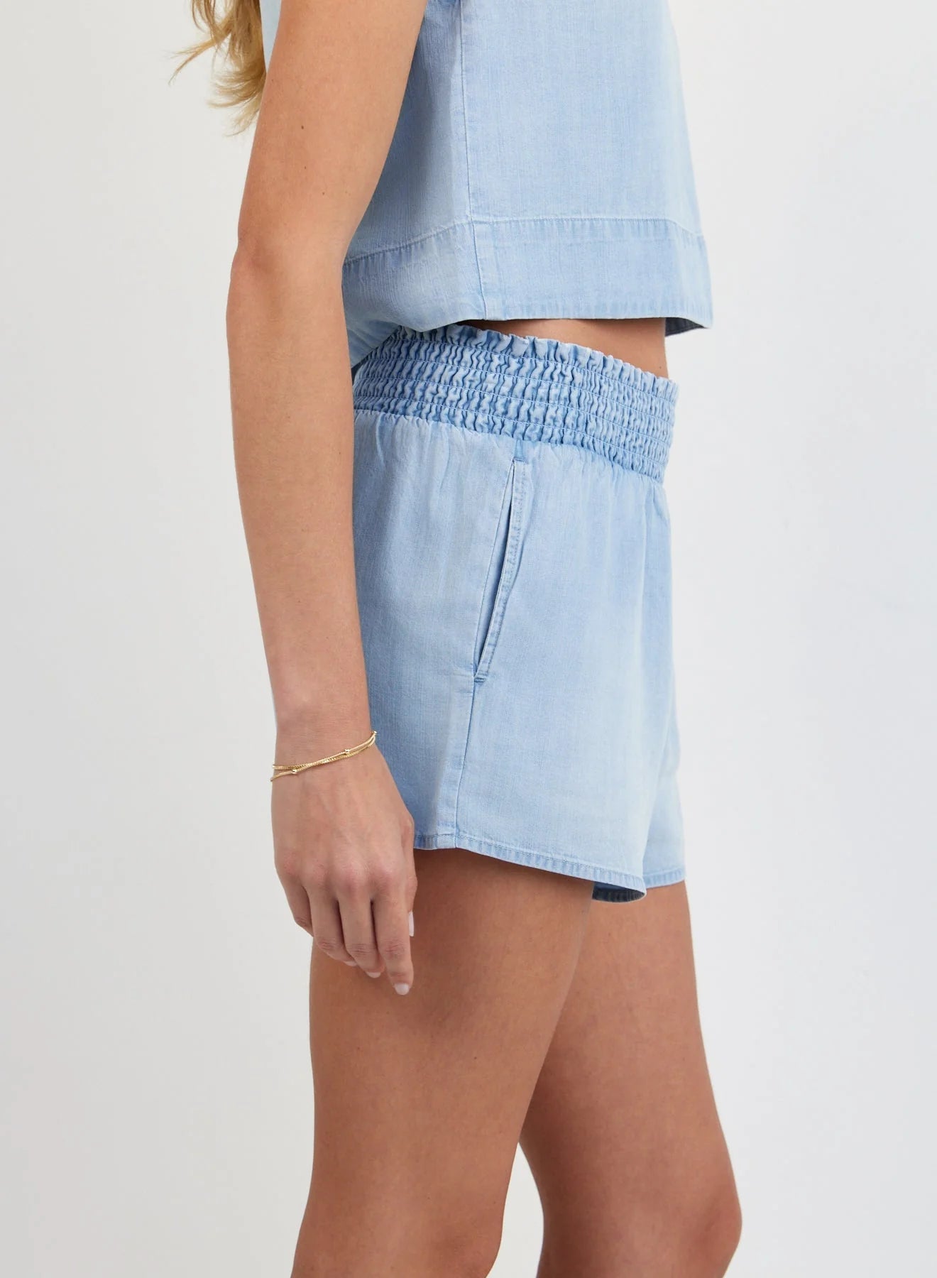 Bella Dahl | Smocked Waist Short | Side | Vagabond | Apparel | Boutique