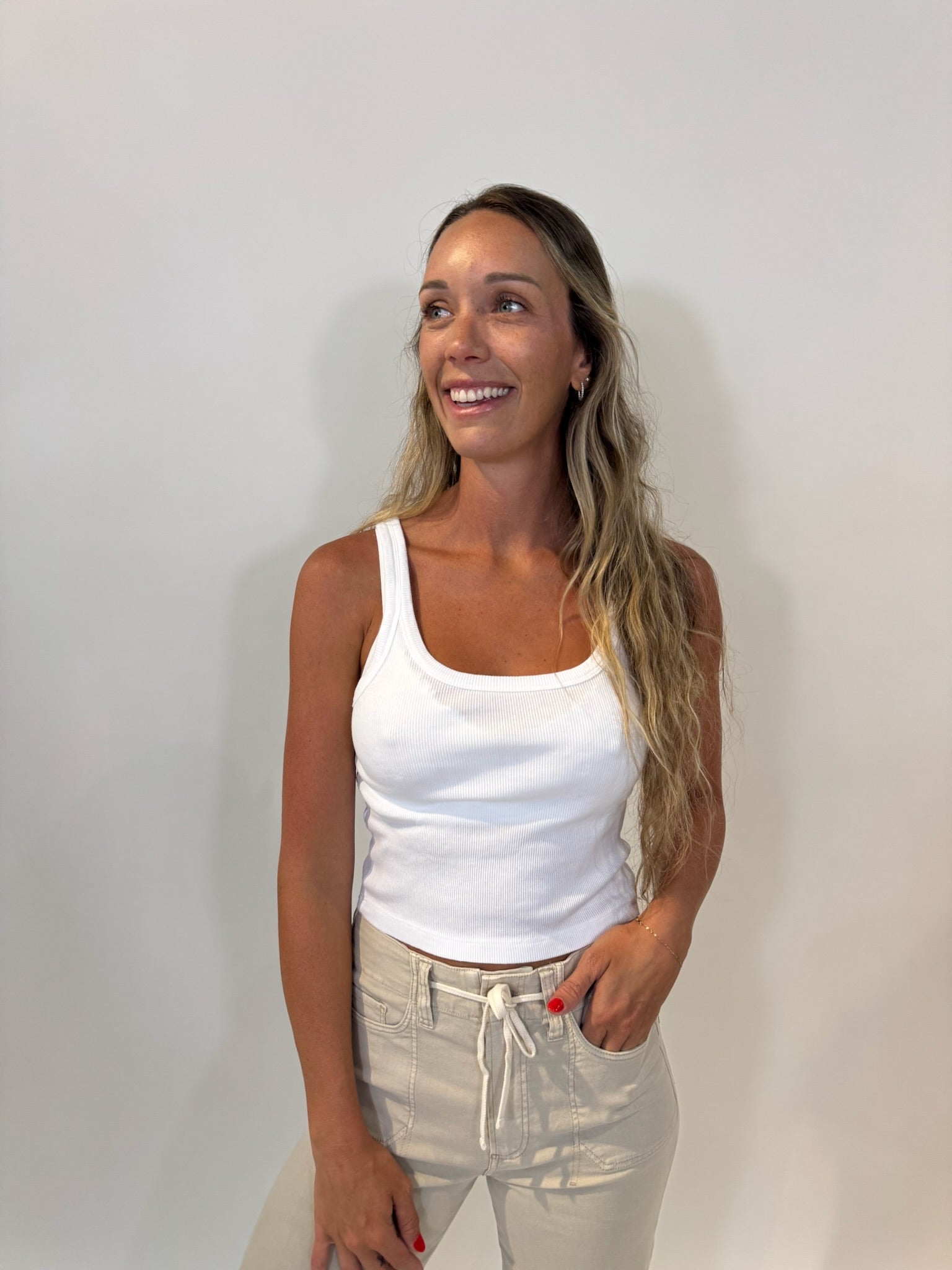 Bobi | Crop Fitted Tank | Vagabond | Apparel | Boutique