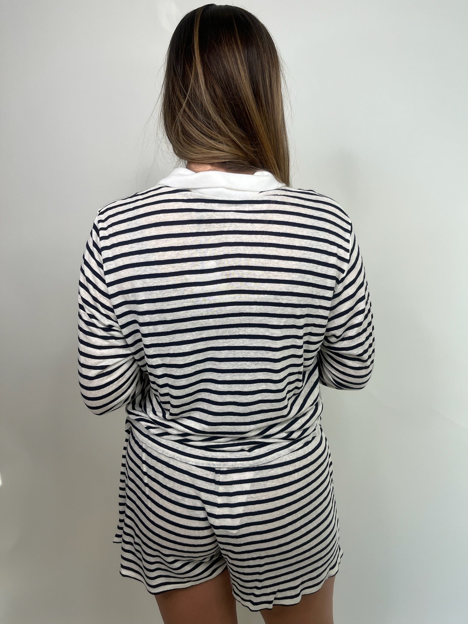 Bobi Long Sleeve Polo Tee | Vagabond Apparel Boutique