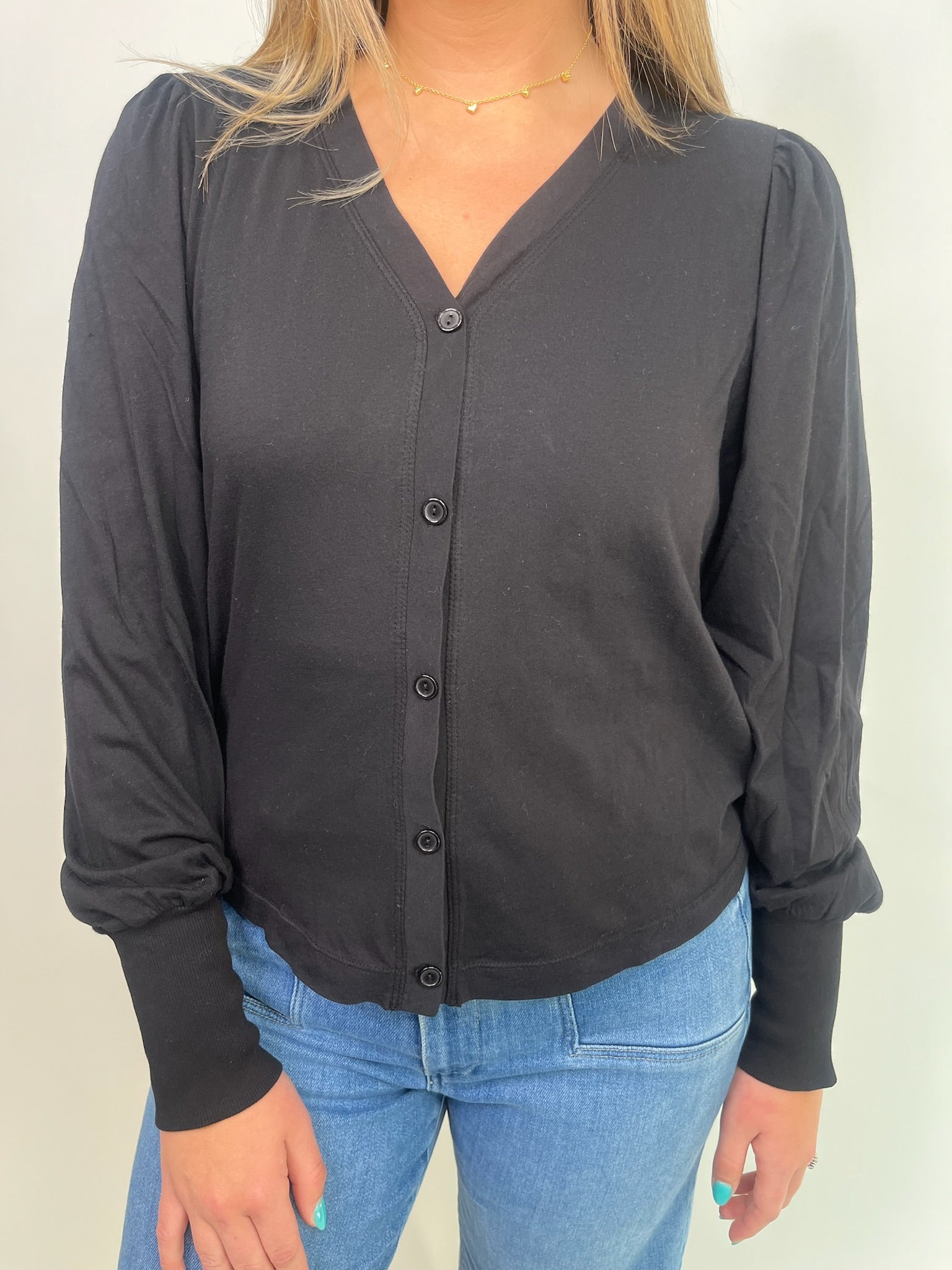 Bobi Puff Long Sleeve Cardigan | Vagabond Apparel Boutique