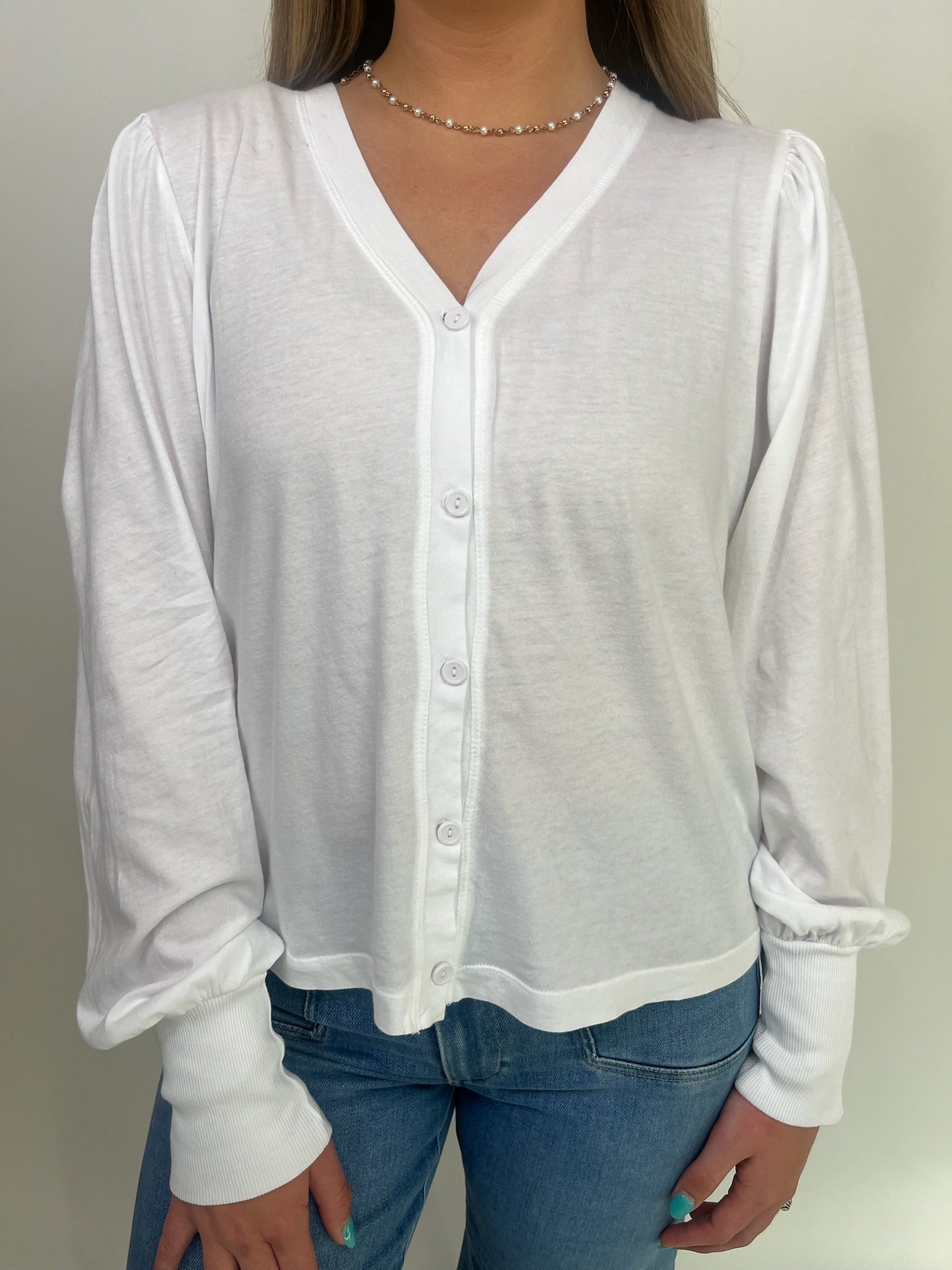 Bobi Puff Long Sleeve Cardigan | Vagabond Apparel Boutique