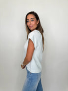 Bobi | Raglan | Flutter | Top |  Blue | Side | Vagabond | Apparel | Boutique
