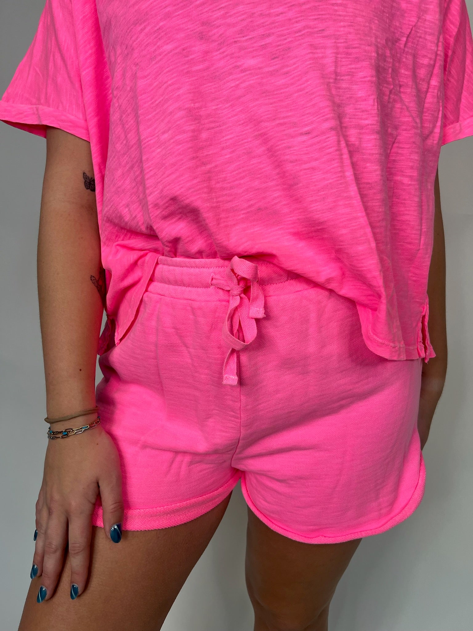 Bobi Roll Cuff Tie Waist Short | Vagabond Apparel Boutique