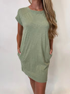 Bobi | Short Sleeve Raglan Dress | Juniper | Vagabond | Apparel | Boutique