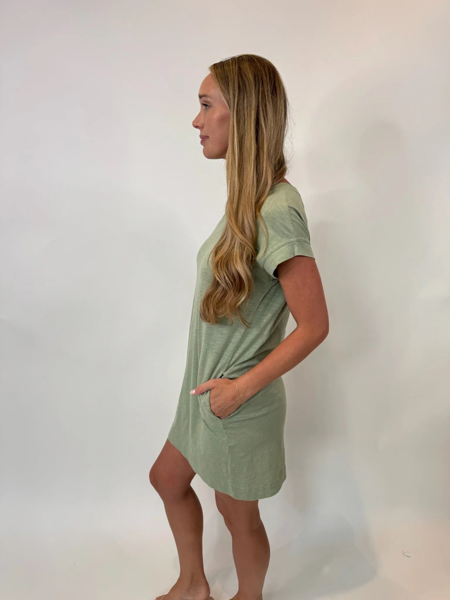 Bobi | Short Sleeve Raglan Dress | Juniper | Vagabond | Apparel | Boutique