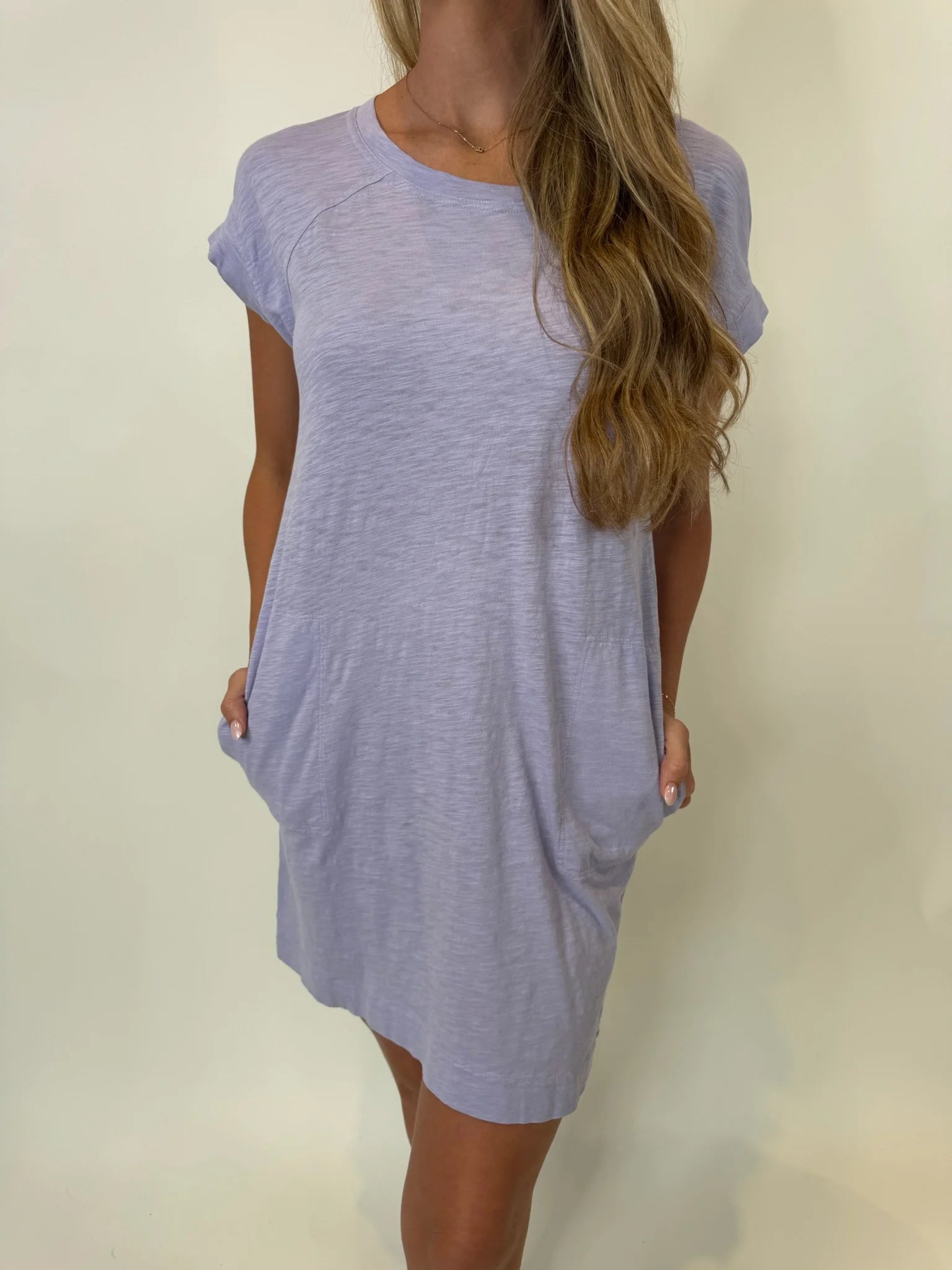 Bobi | Short Sleeve Raglan Dress | Light Lilac | Vagabond | Apparel | Boutique