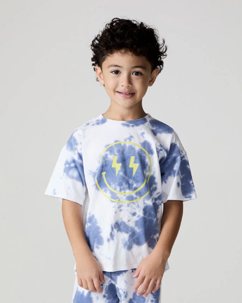 Chaser | Kid Bolt Eyes Smiley Tee | Vagabond | Apparel | Boutique