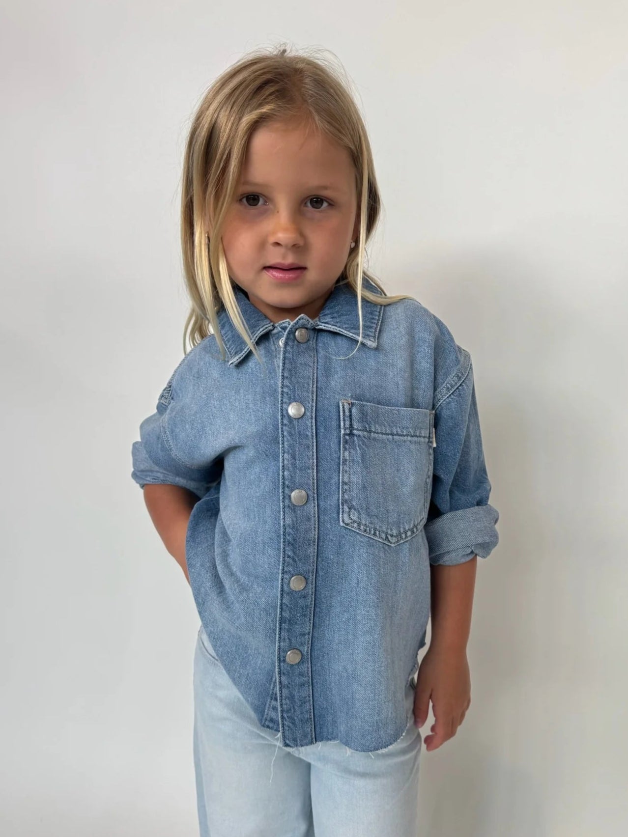 DL1961 | Olivia Shirt | River | Vagabond | Apparel | Boutique