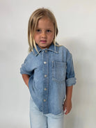 DL1961 | Olivia Shirt | River | Vagabond | Apparel | Boutique