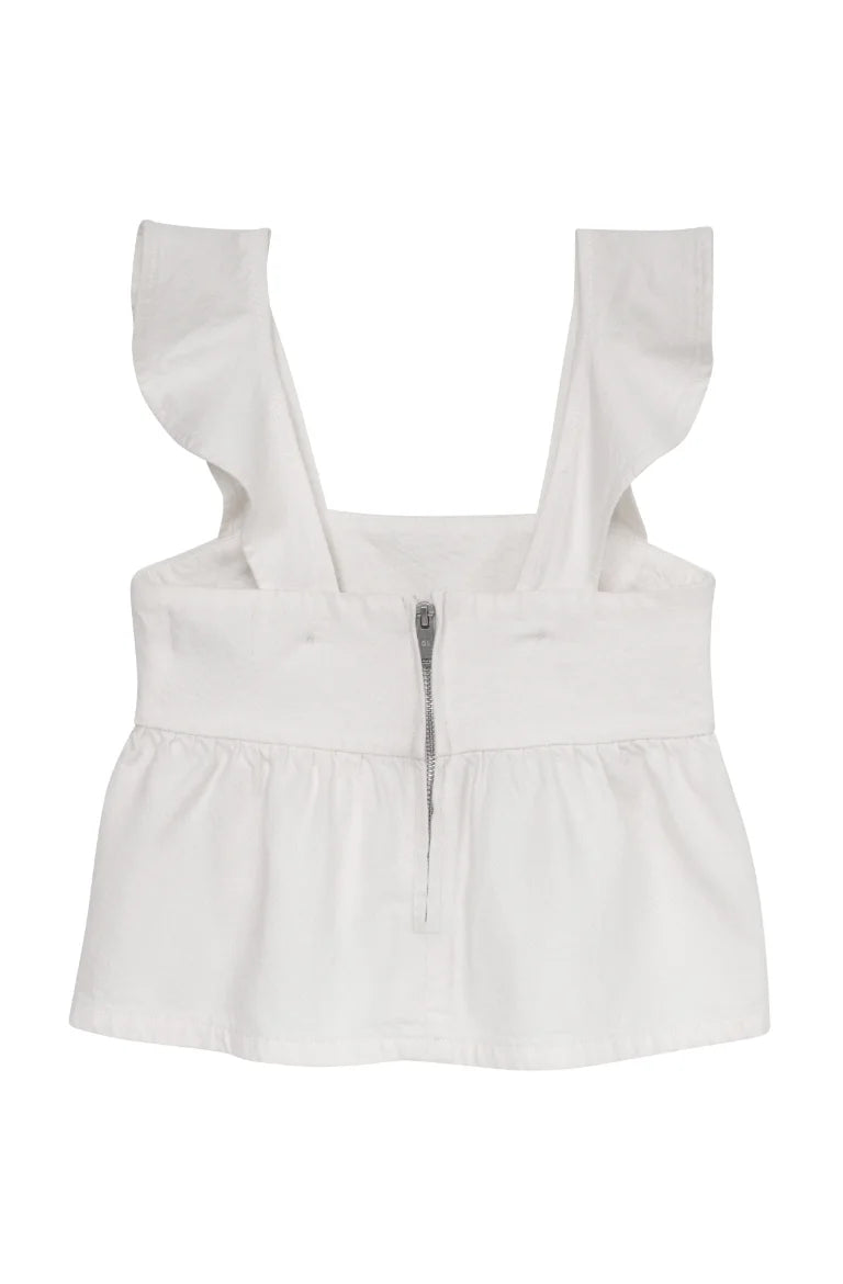 DL1961 Girl | Meredyth Top | White | Back | Vagabond | Apparel | Boutique