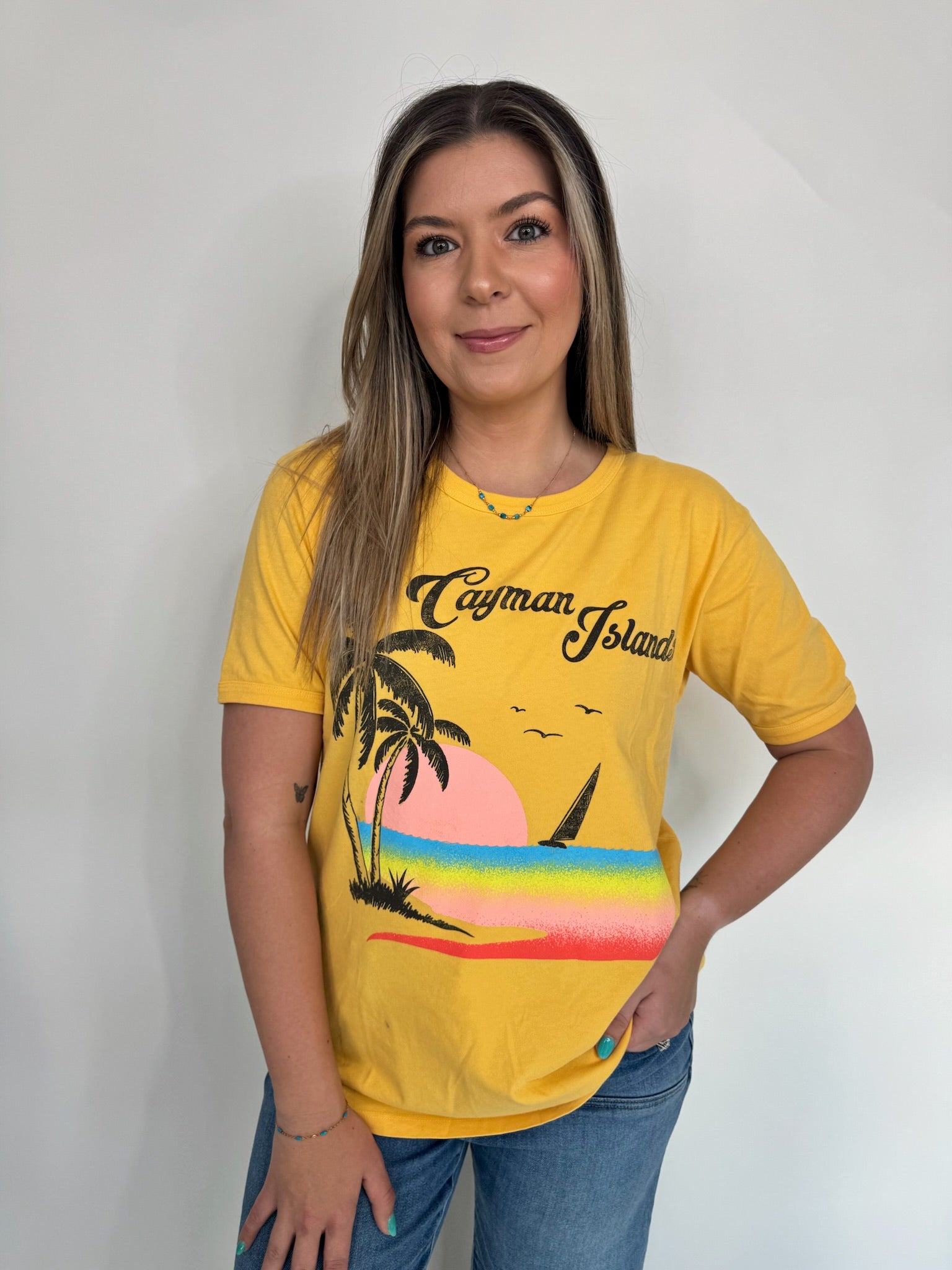 Daydreamer Cayman Islands Ringer Tee | Vagabond Apparel Boutique