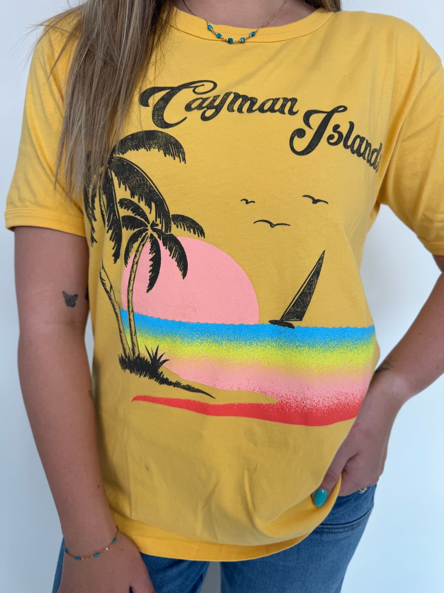 Daydreamer Cayman Islands Ringer Tee | Vagabond Apparel Boutique