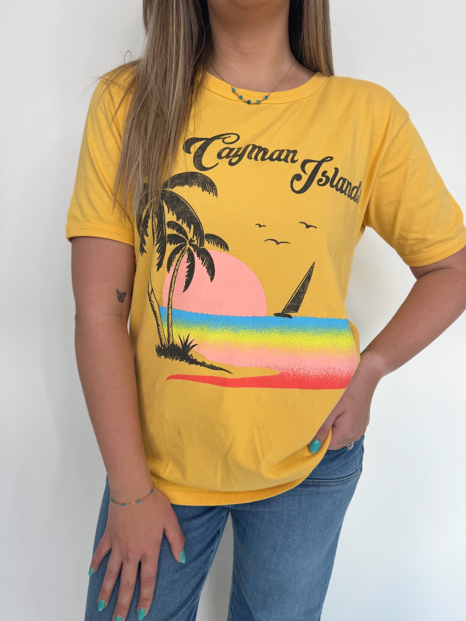 Daydreamer Cayman Islands Ringer Tee | Vagabond Apparel Boutique