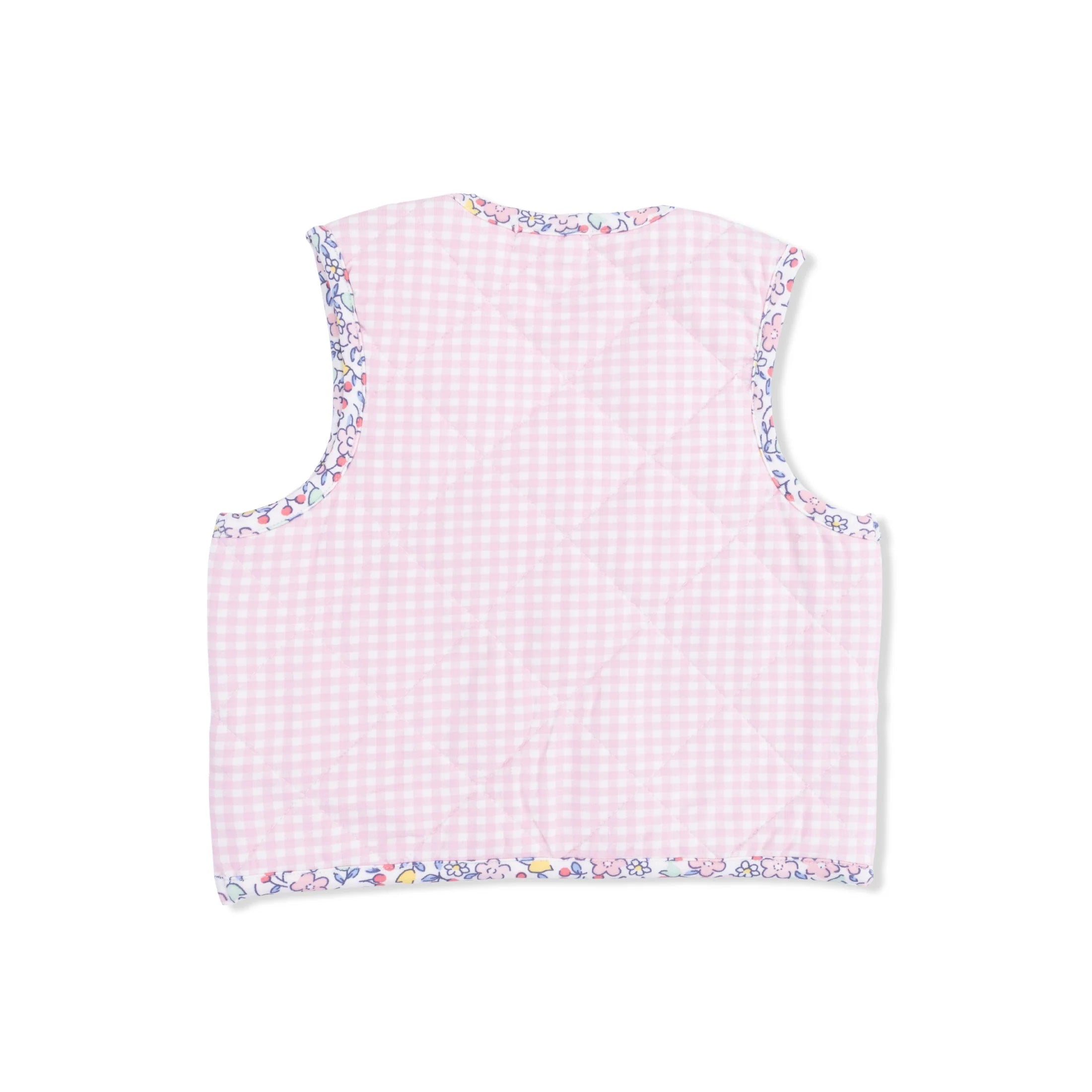 Angel Dear | Elizabeths Garden Quilted Vest | Back | Vagabond | Apparel | Boutique