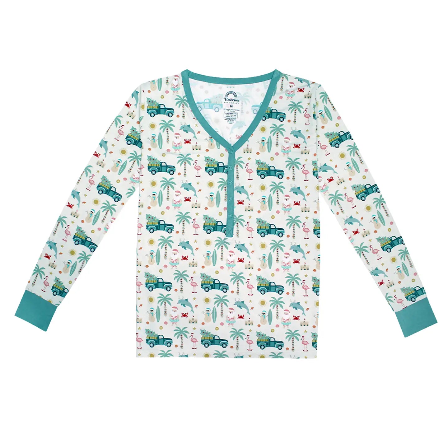 Emerson & Friends | Adult Coastal Christmas Sleep Shirt | Stock | Vagabond | Apparel | Boutique