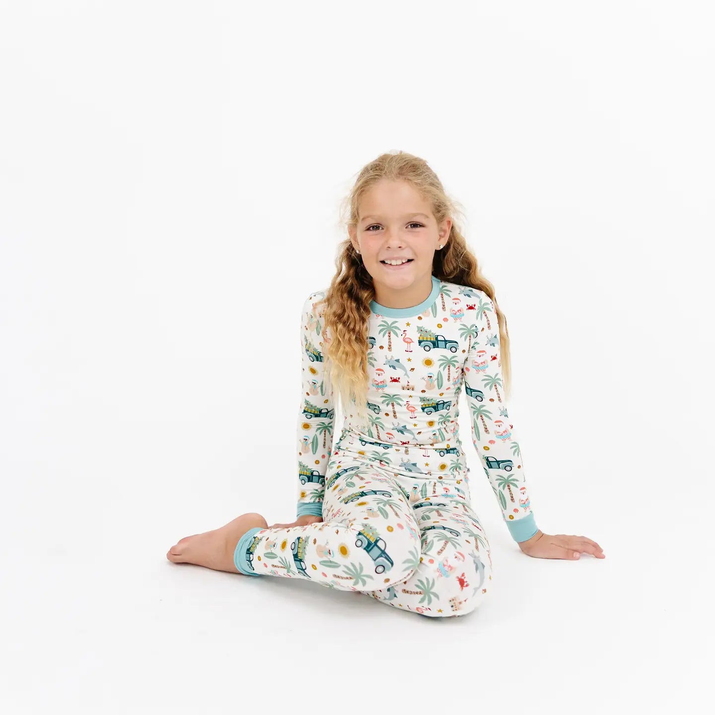 Emerson & Friends | Coastal Christmas PJ Set | Model | Vagabond | Apparel | Boutique