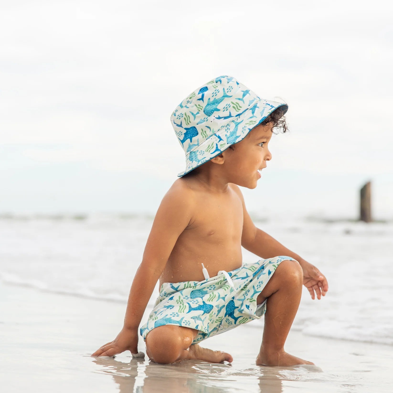 Emerson & Friends | Shark Friends Reversible Bucket Hat | Vagabond | Apparel | Boutique