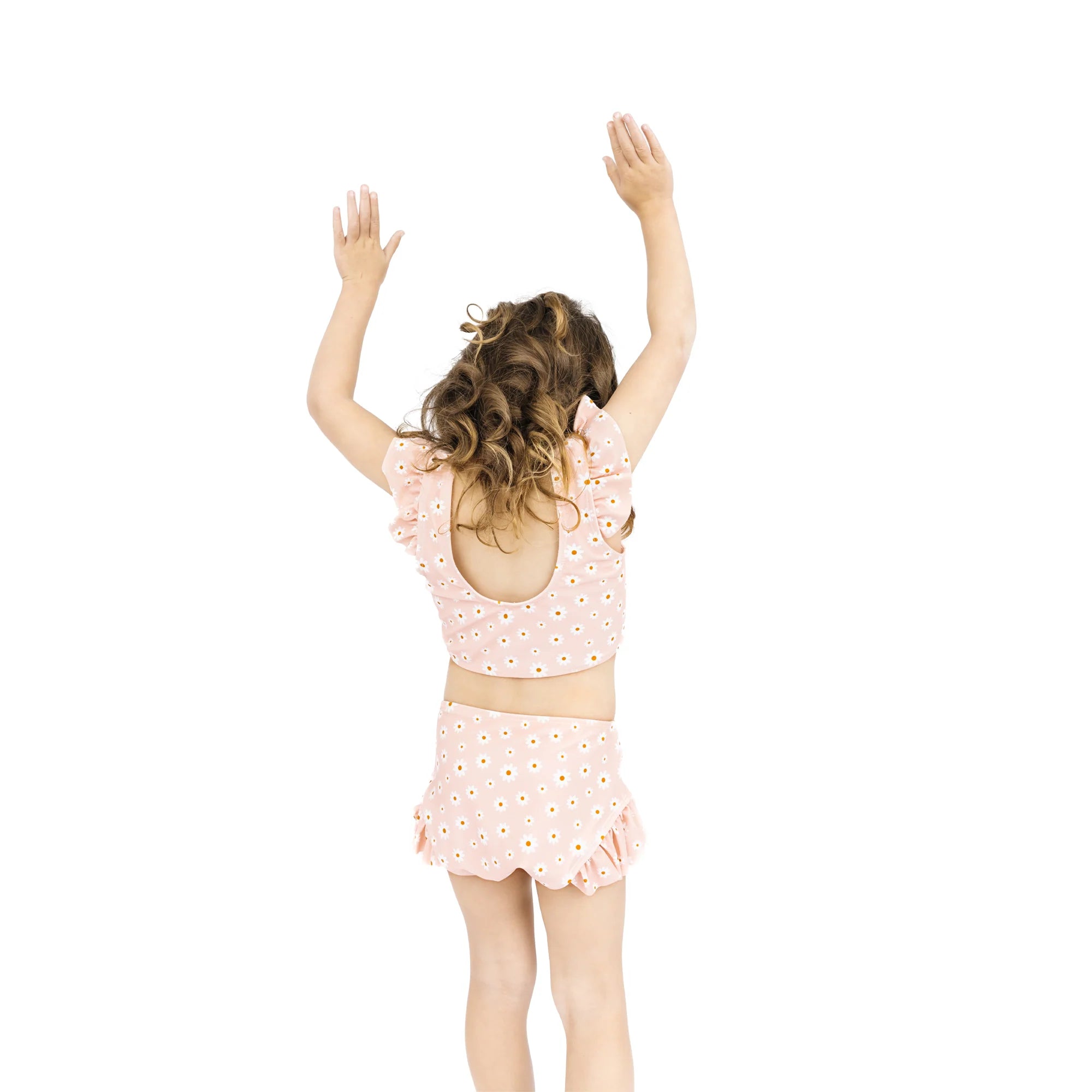 Emerson & Friends | Pink Daisy Flutter Bikini Swimsuit | Back | Vagabond | Apparel | Boutique
