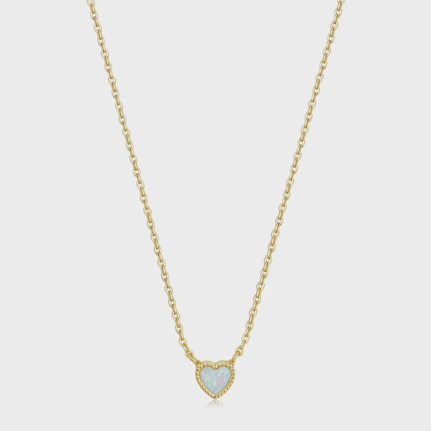 Eklexic | Micro Opal Heart Pendant Necklace | Vagabond | Apparel | Boutique