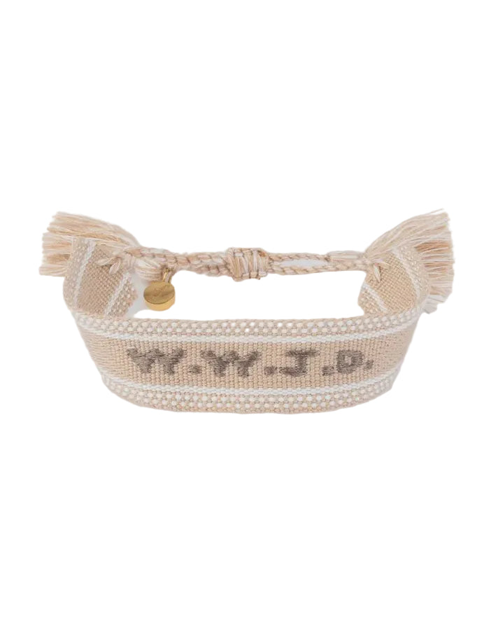 Elevated Faith | WWJD Embroidered Bracelet | Vagabond | Apparel | Boutique