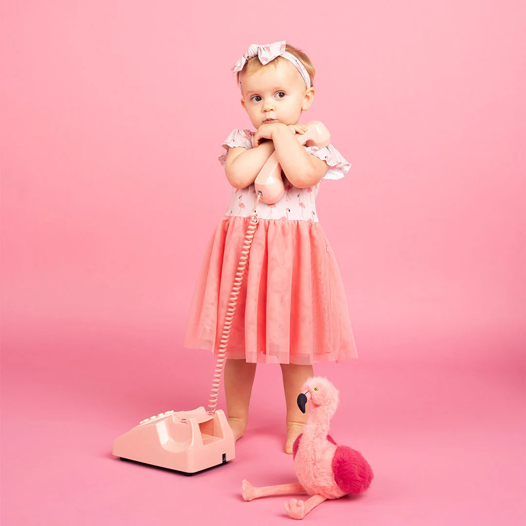 Emerson | Friends | Fancy | Flamingo | Tulle | Dress | Vagabond | Apparel | Boutique