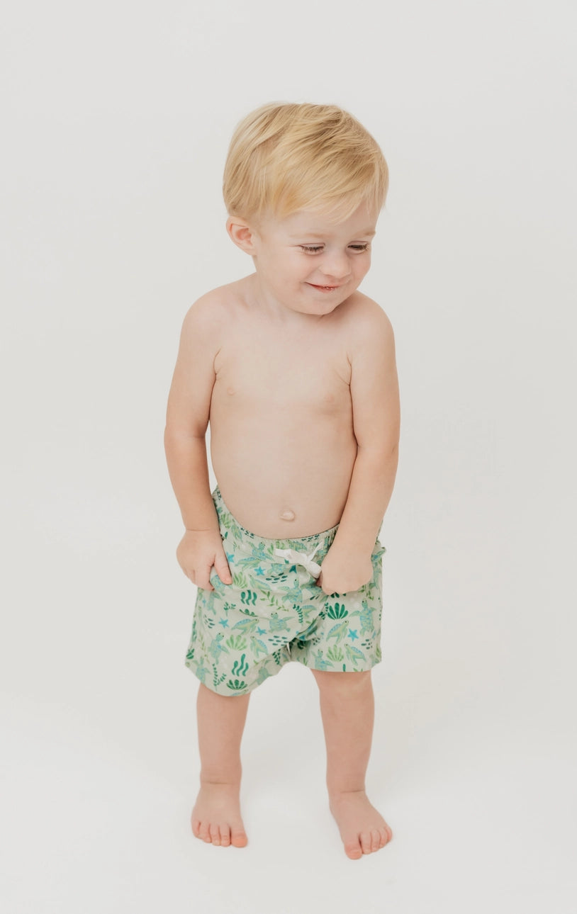 Emerson & Friends | Save The Sea Turtles Swim Trunks | Vagabond | Apparel | Boutique