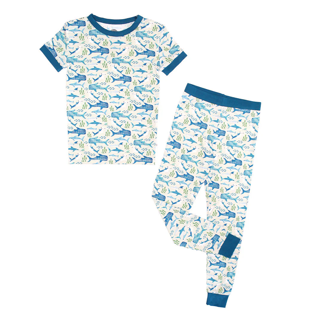 Emerson | Friends | Shark | Short | Sleeve | Pajama | Set | Vagabond | Apparel | Boutique