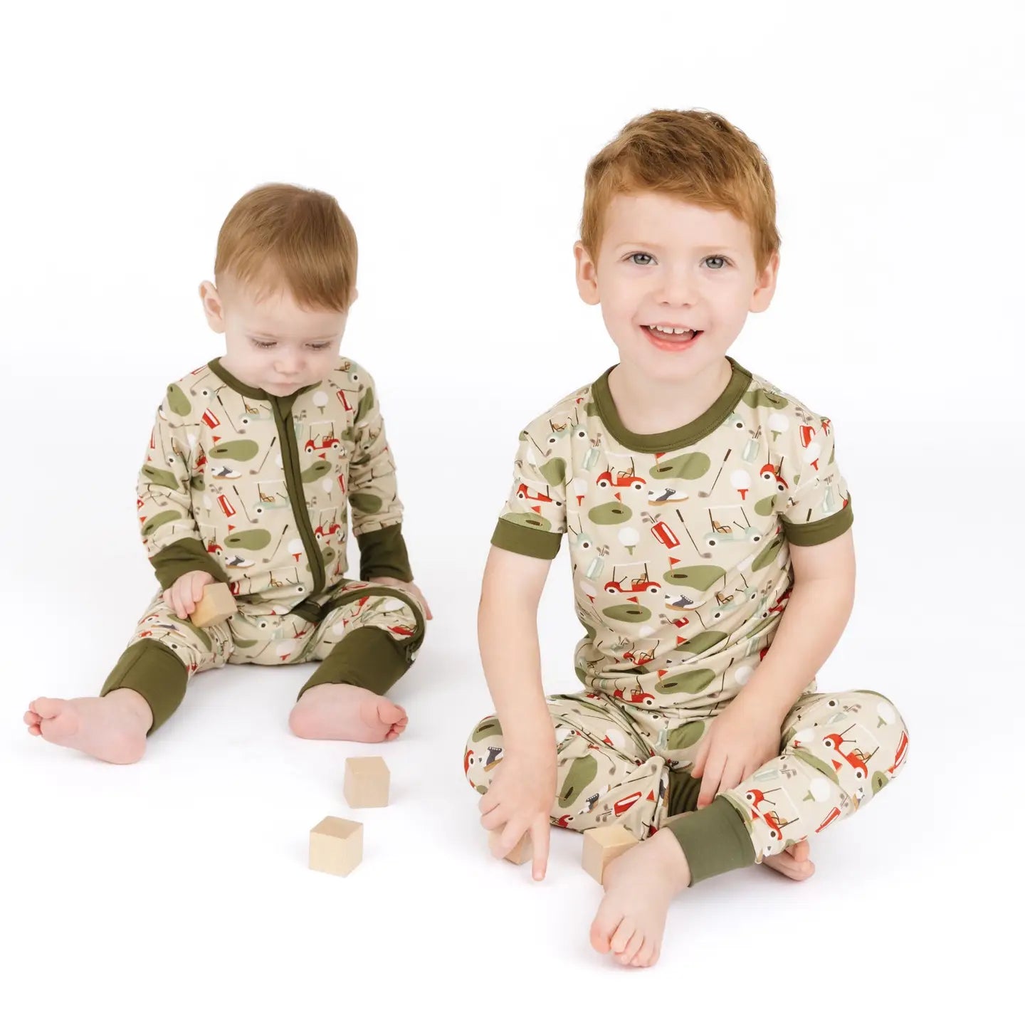 Emerson & Friends | Tee Time Golf Short Sleeve Pajama Set | Models | Vagabond | Apparel | Boutique