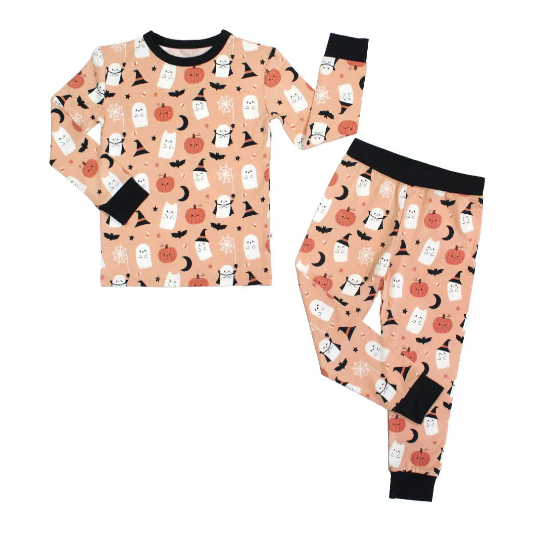 Emerson & Friends | Boo-Tastic Glow In the Dark Pajama Set | Flat | Vagabond | Apparel | Boutique