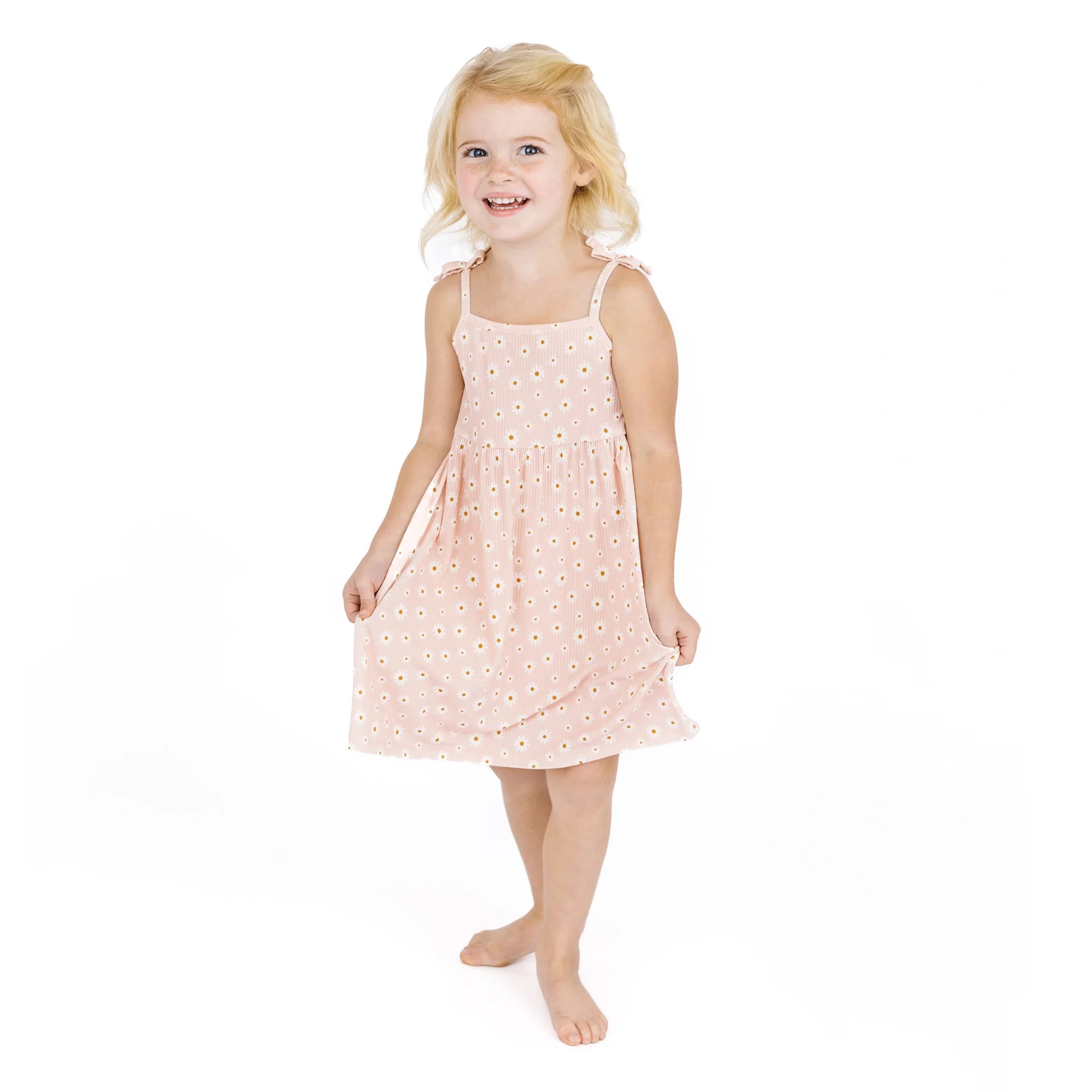 Emerson & Friends | Pink Daisy Ribbed Sundress | Vagabond | Apparel | Boutique
