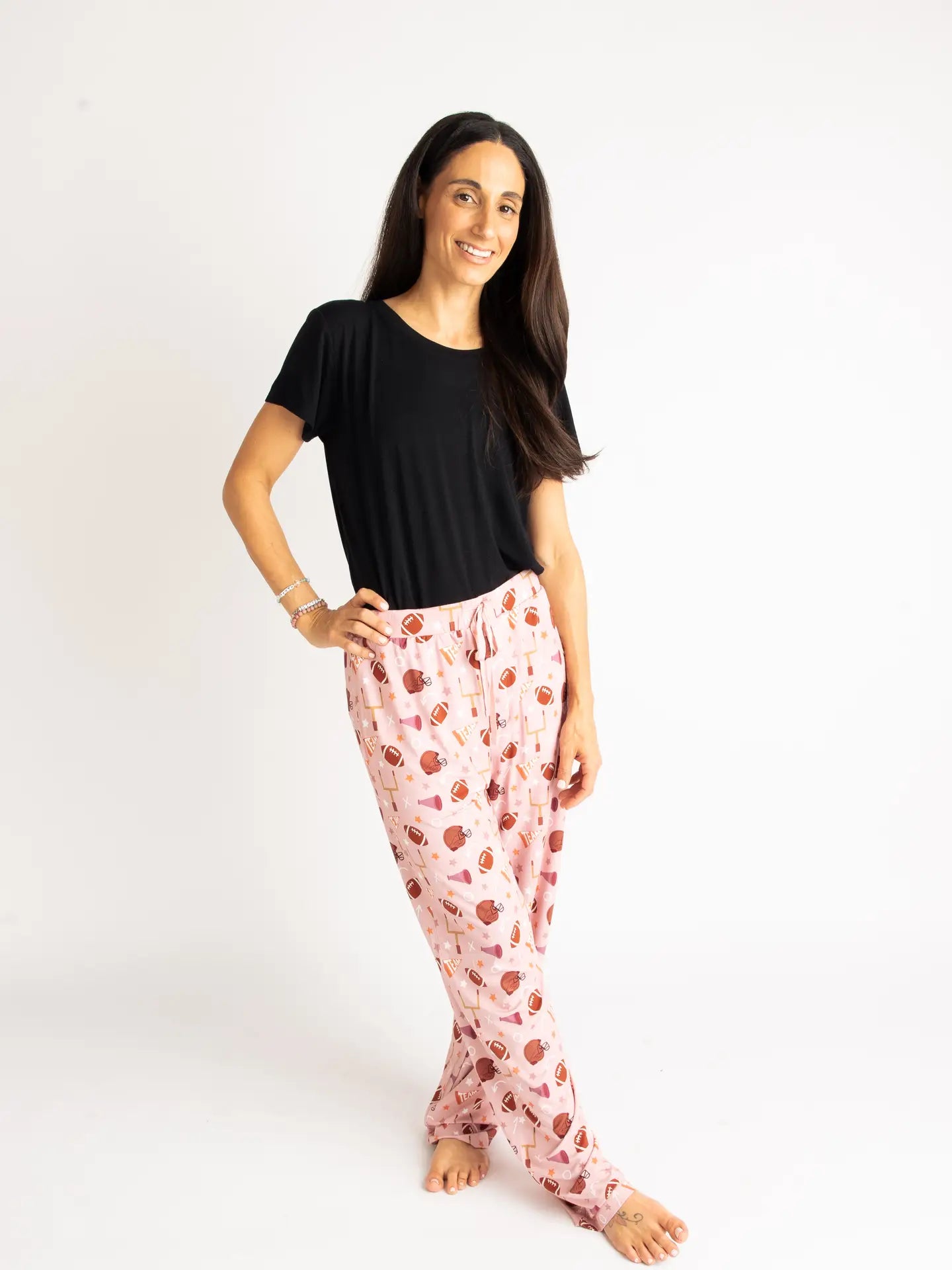 Emerson & Friends | Womens Football PJ Lounge Pant | Model | Vagabond | Apparel | Boutique