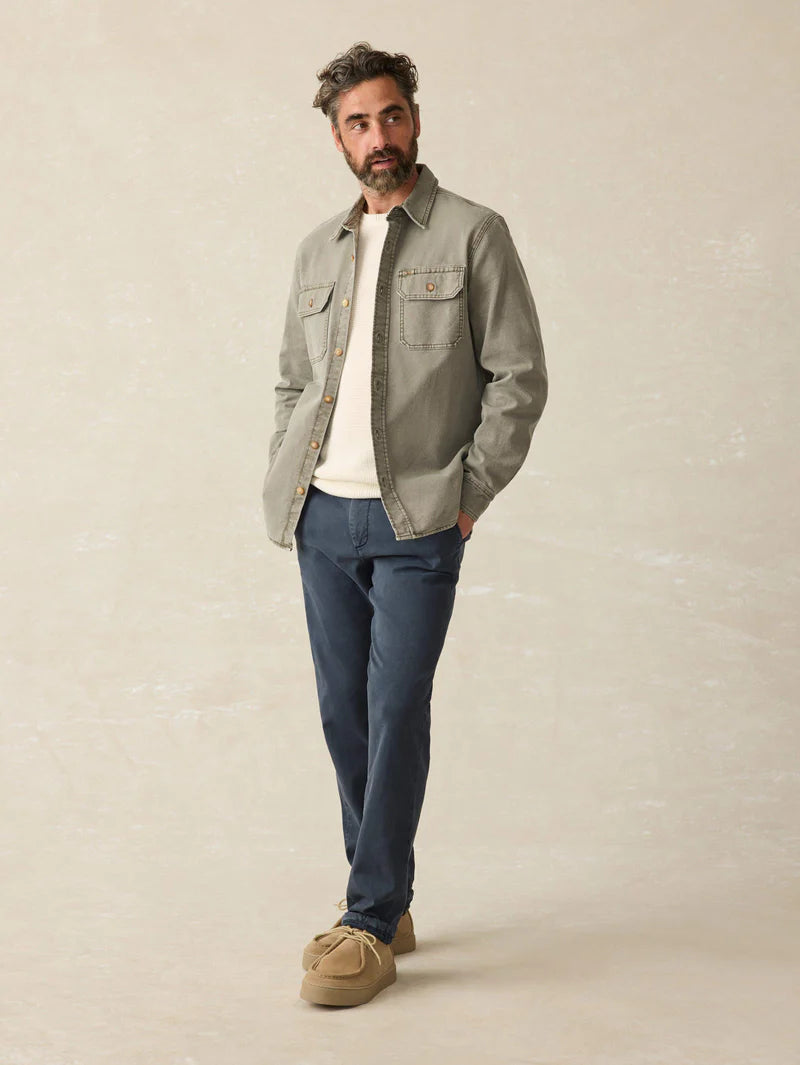 Faherty Men | Sunwashed Canvas CPO | Full | Vagabond | Apparel | Boutique