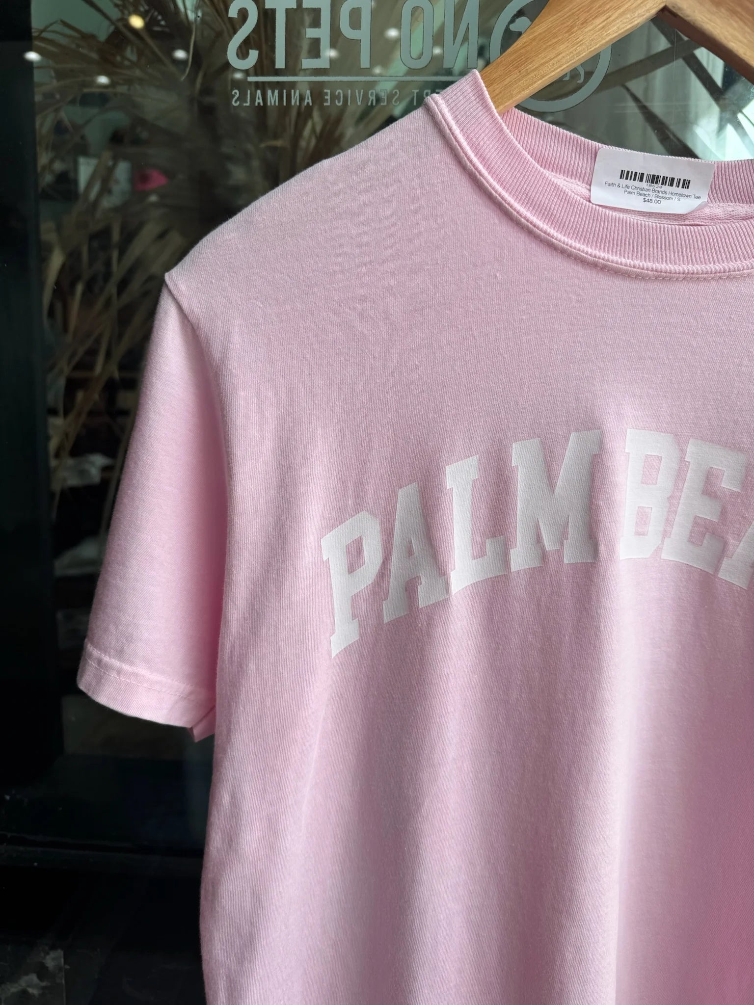 Faith & Life Christian Brands Hometown Tee Palm Beach Blossom | Side | Vagabond | Apparel | Boutique