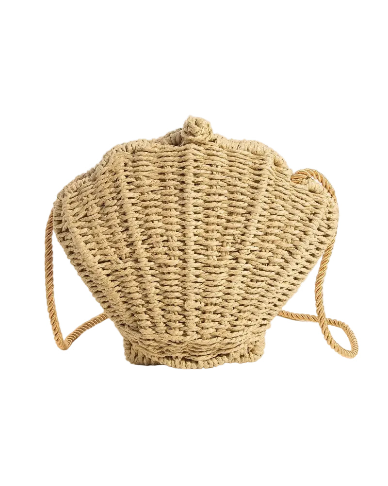 Fame | Straw Braided Seashell Bag | Vagabond | Apparel | Boutique