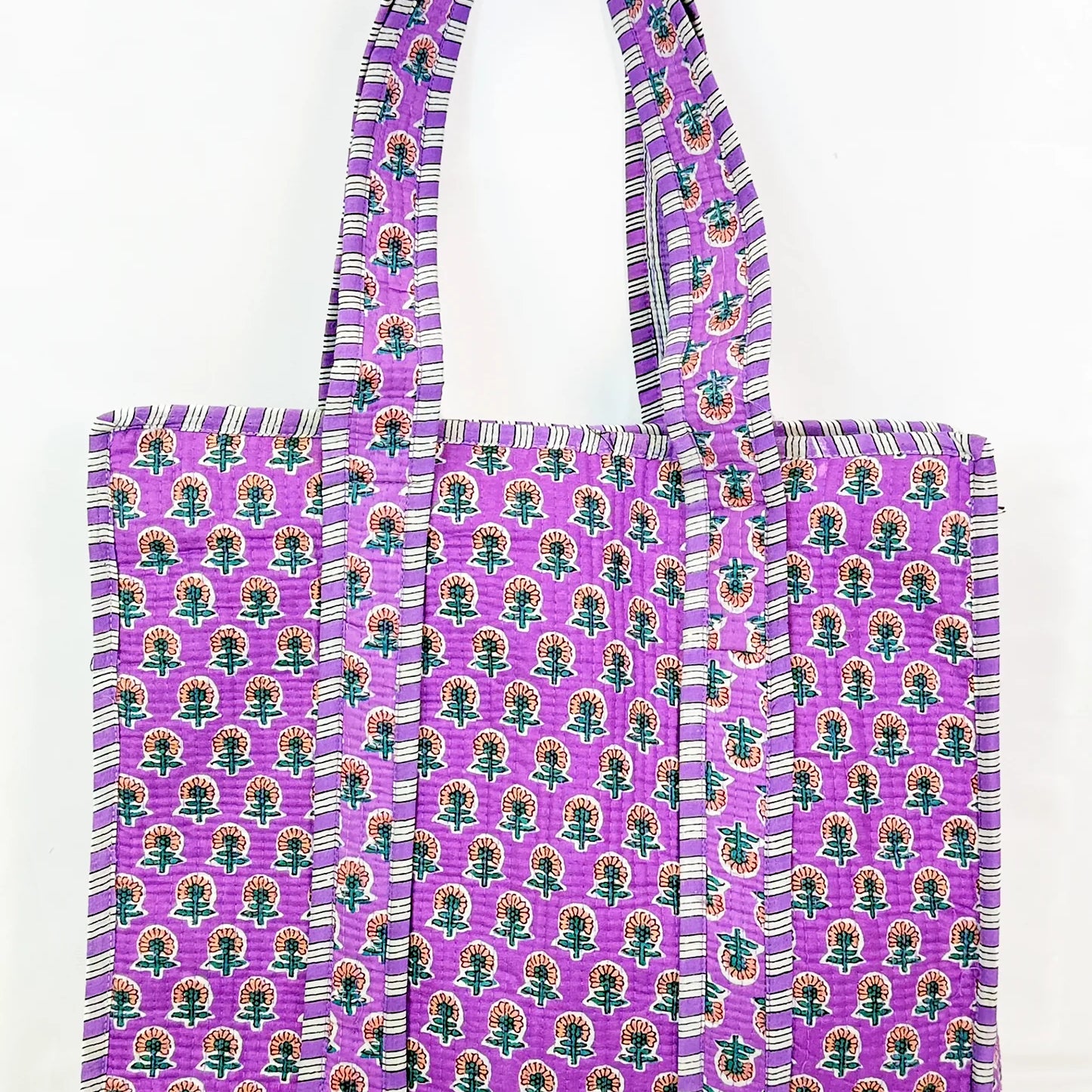 Farylina | Jane Tote | Purple Flower | Vagabond | Apparel | Boutique