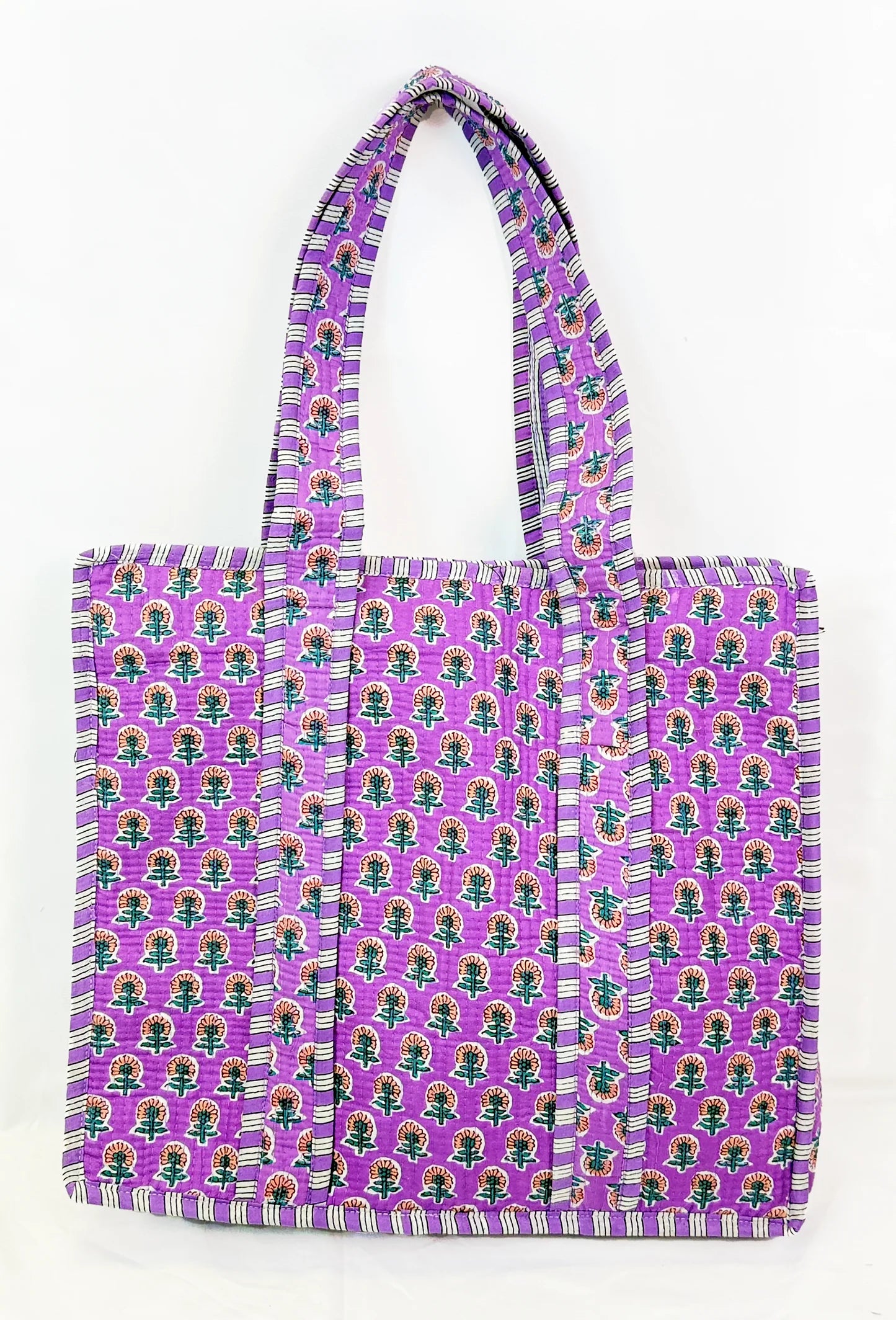 Farylina | Jane Tote | Purple Flower | Vagabond | Apparel | Boutique