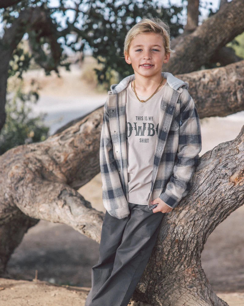 Feather 4 Arrow | Upland Plaid Flannel Shacket | Model | Vagabond | Apparel | Boutique