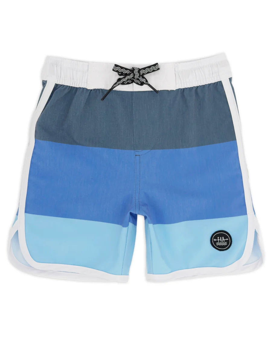 Feather 4 Arrow | Scallop Boardshort | Navy | StocK | Vagabond | Apparel | Boutique