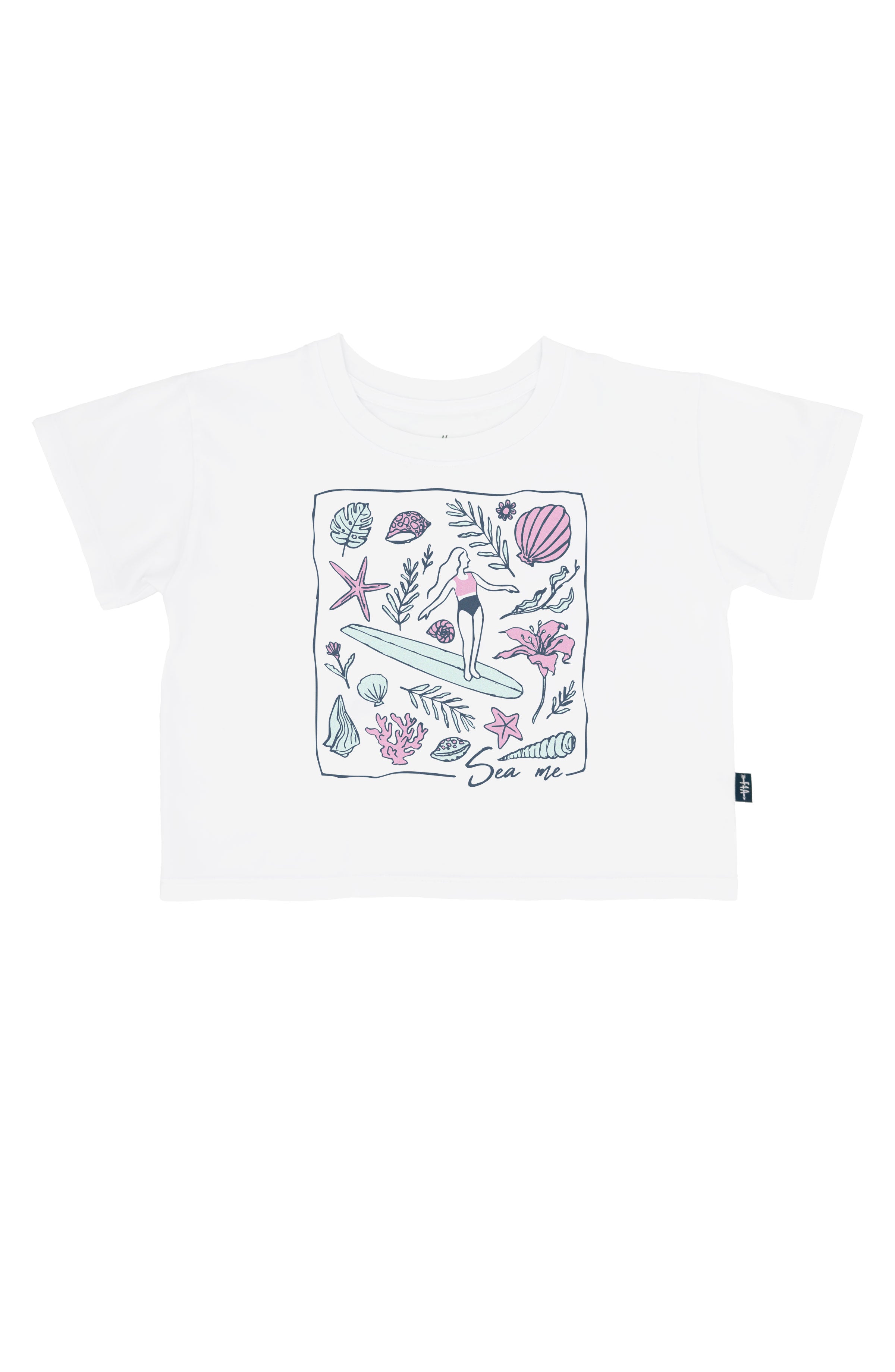 Feather 4 Arrow Sea Me Crop Top Tee | Vagabond Apparel Boutique