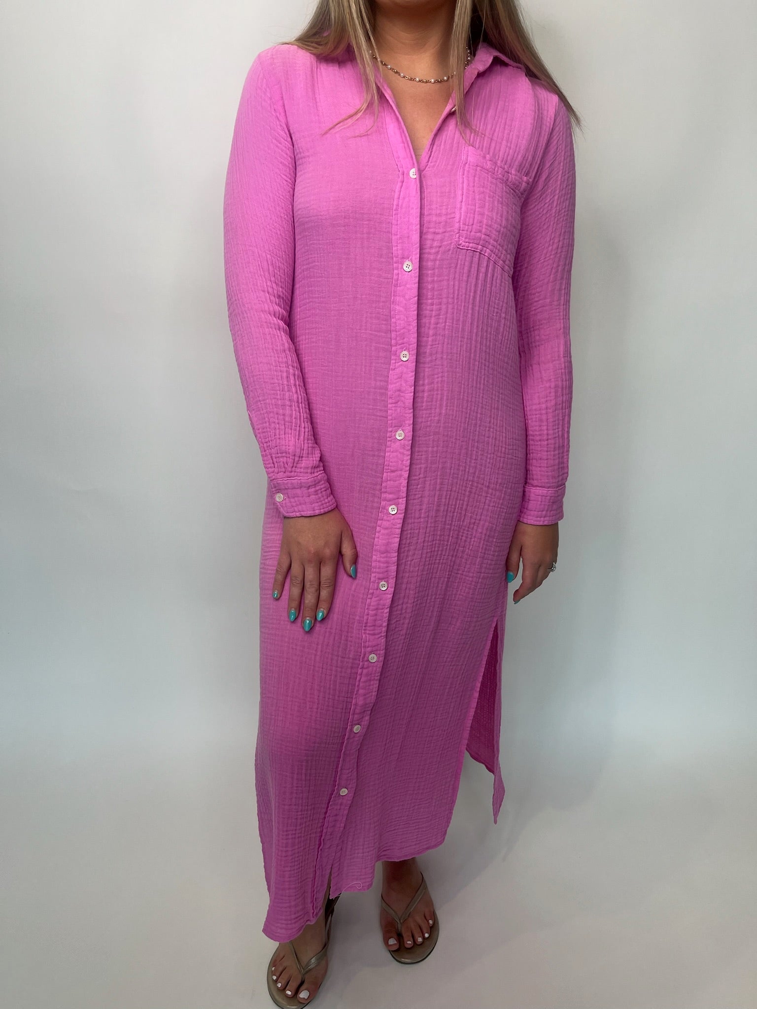 Felicite Boyfriend Maxi Dress | Vagabond Apparel Boutique