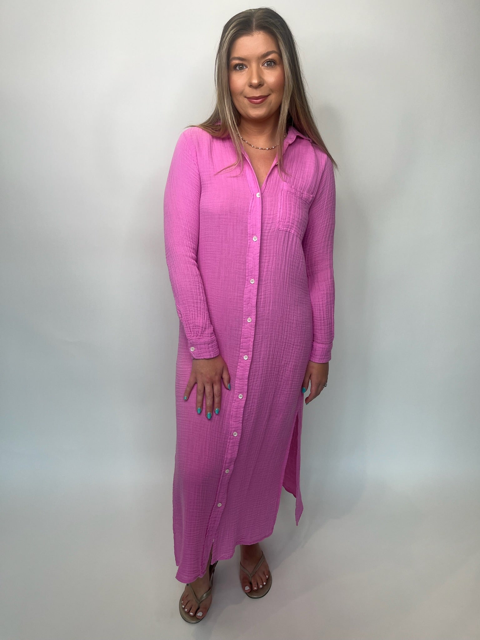 Felicite Boyfriend Maxi Dress | Vagabond Apparel Boutique