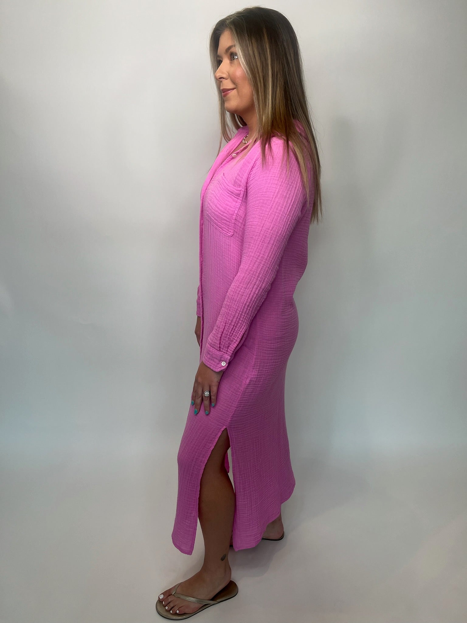 Felicite Boyfriend Maxi Dress | Vagabond Apparel Boutique