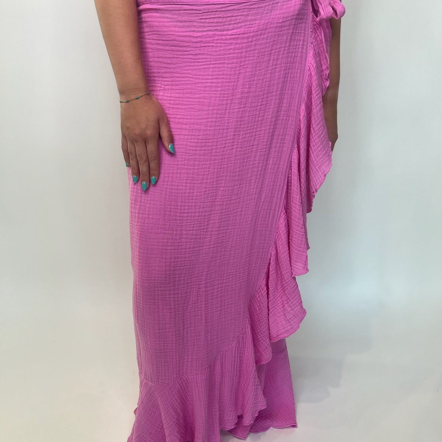 Felicite Ruffle Maxi Wrap Skirt | Vagabond Apparel Boutique