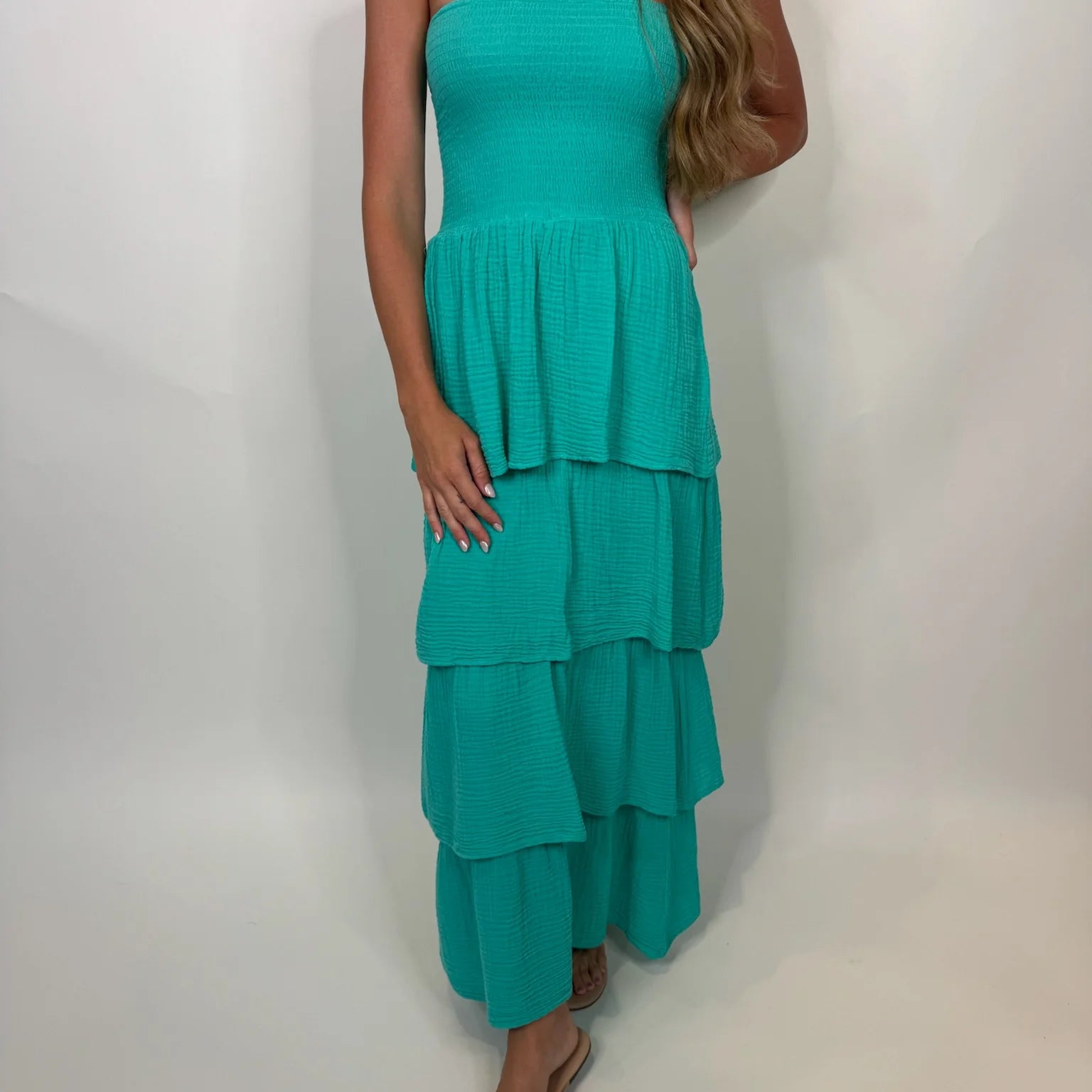 Felicite | Strapless Tiered Maxi | Bermuda | Vagabond | Apparel | Boutique