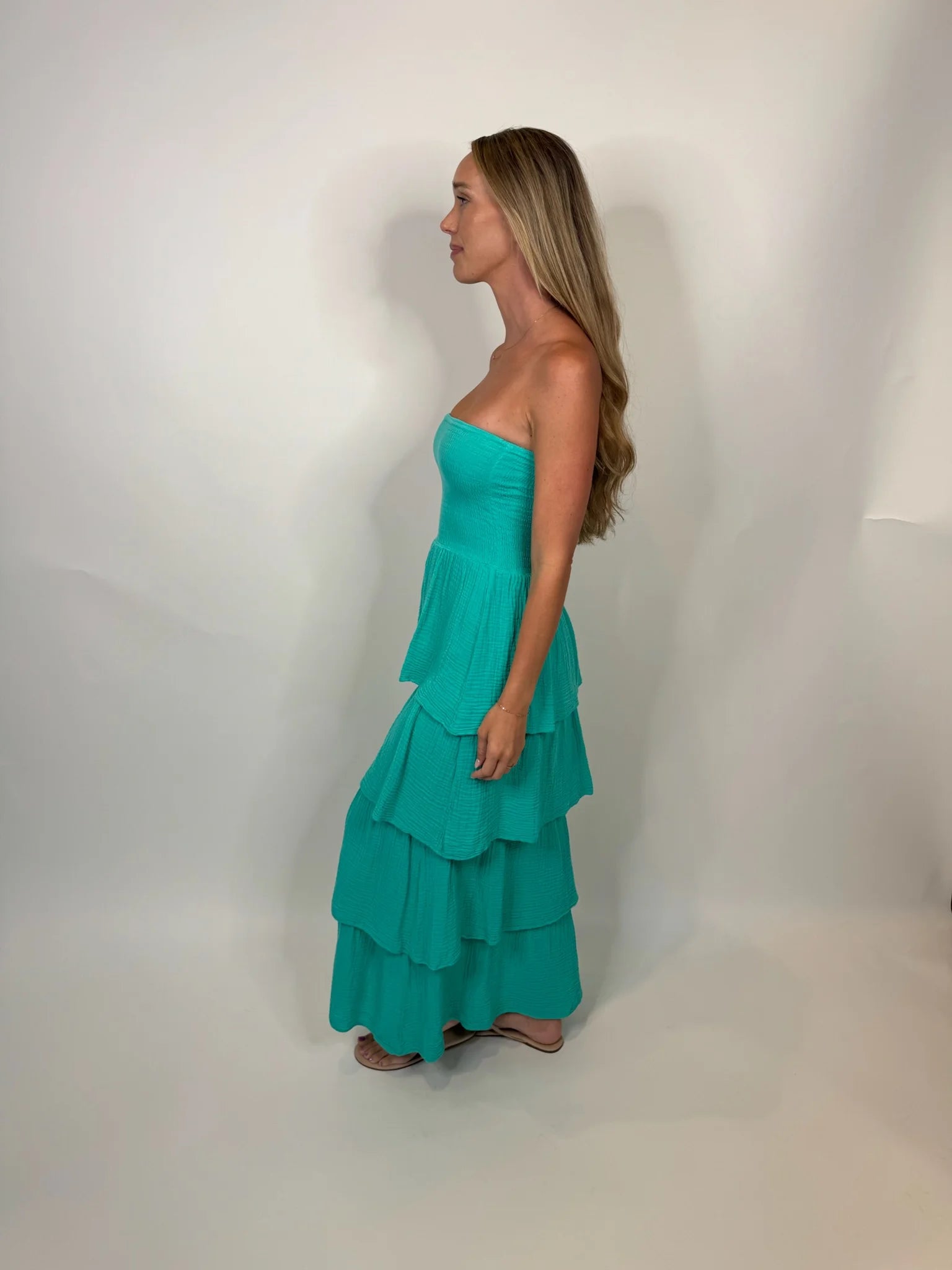 Felicite | Strapless Tiered Maxi | Bermuda | Vagabond | Apparel | Boutique