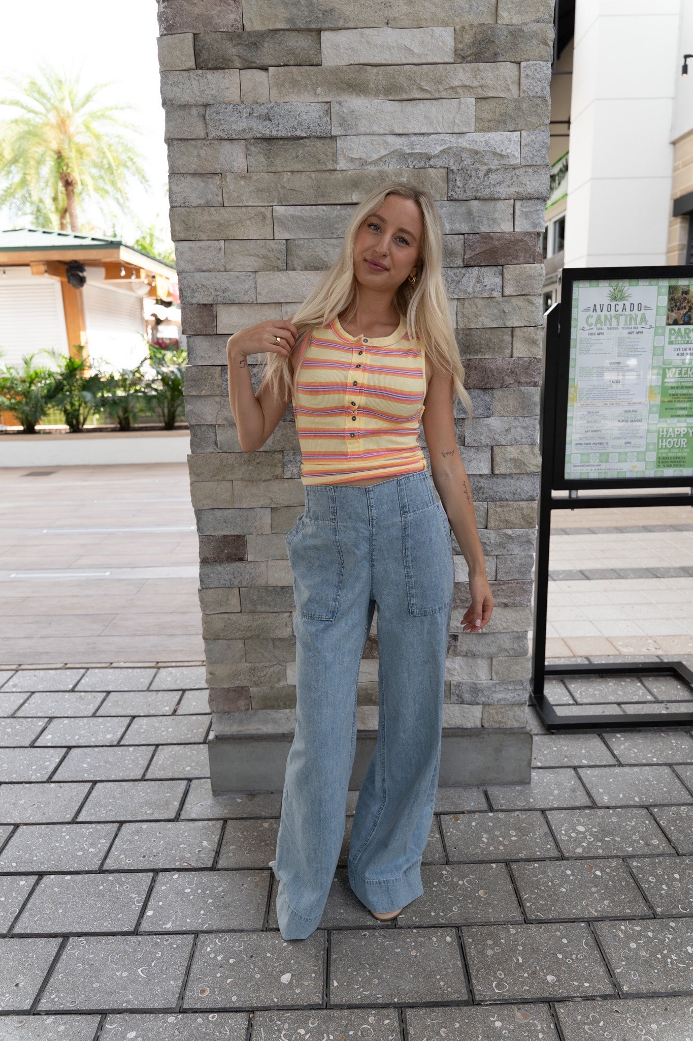Free People | Breezy Denim Pull On Pant | Dusk | Vagabond | Apparel | Boutique