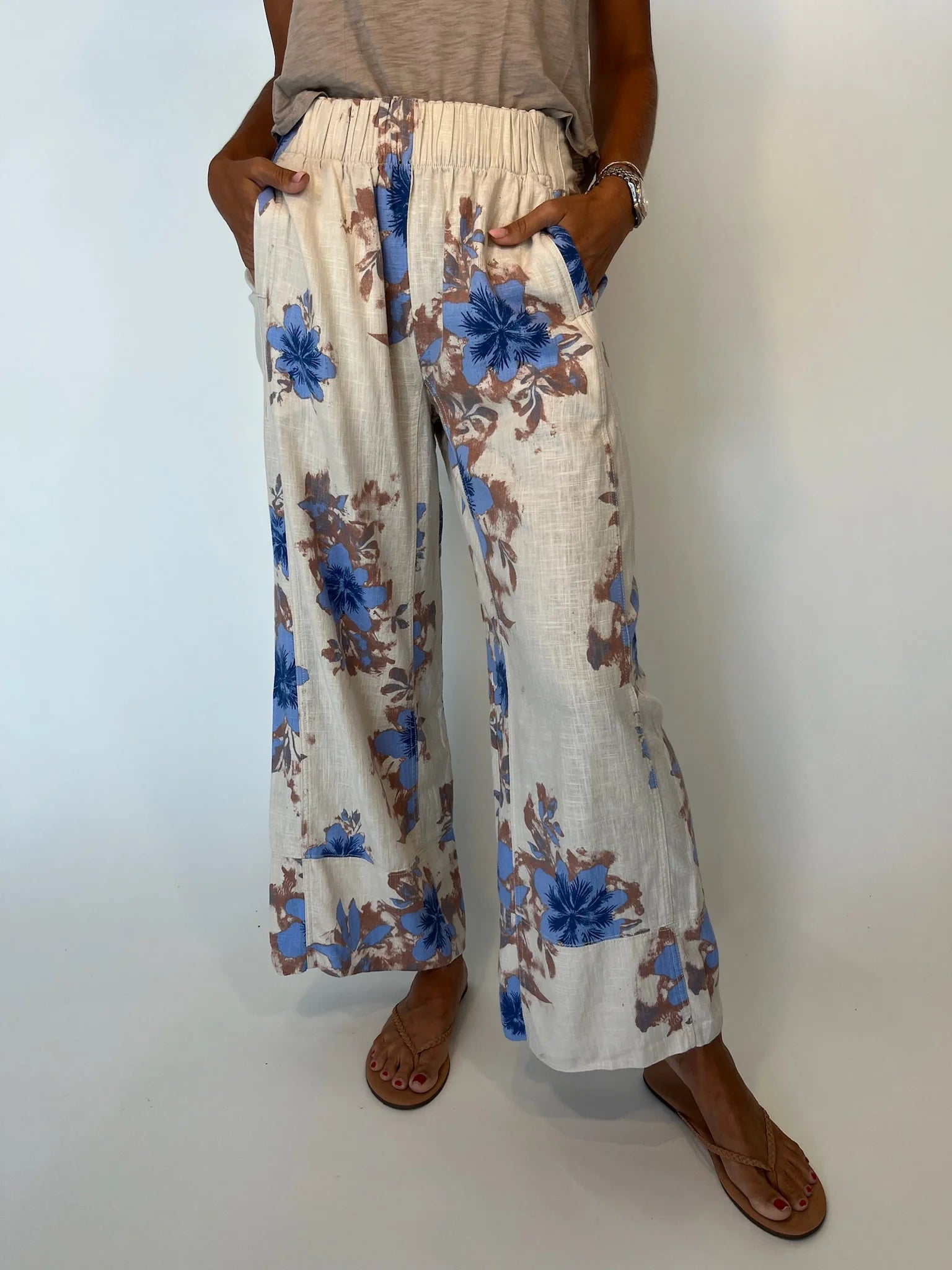 Free People | Days End Print Pant | Ivory | Vagabond | Apparel | Boutique