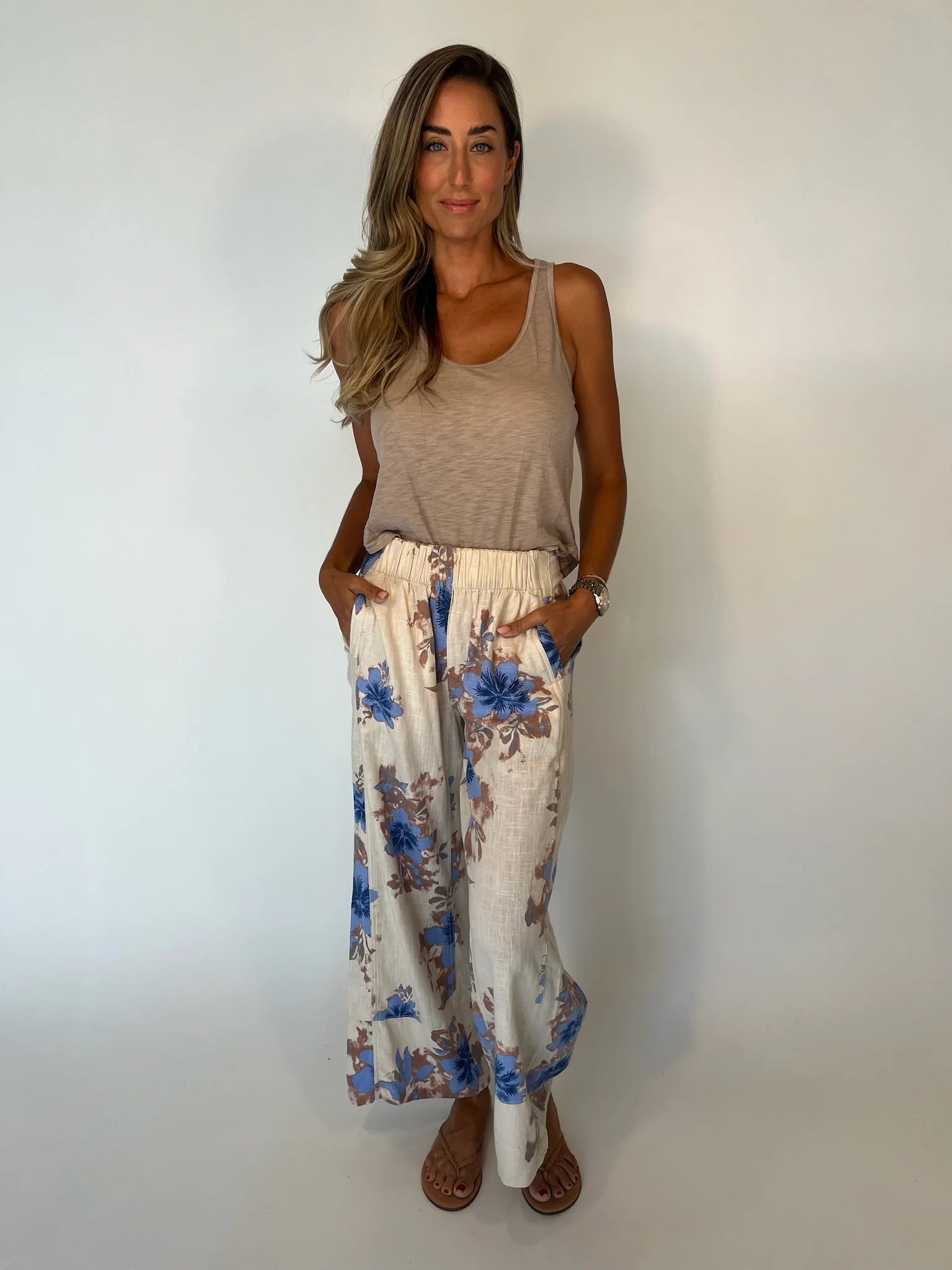 Free People | Days End Print Pant | Ivory | Vagabond | Apparel | Boutique