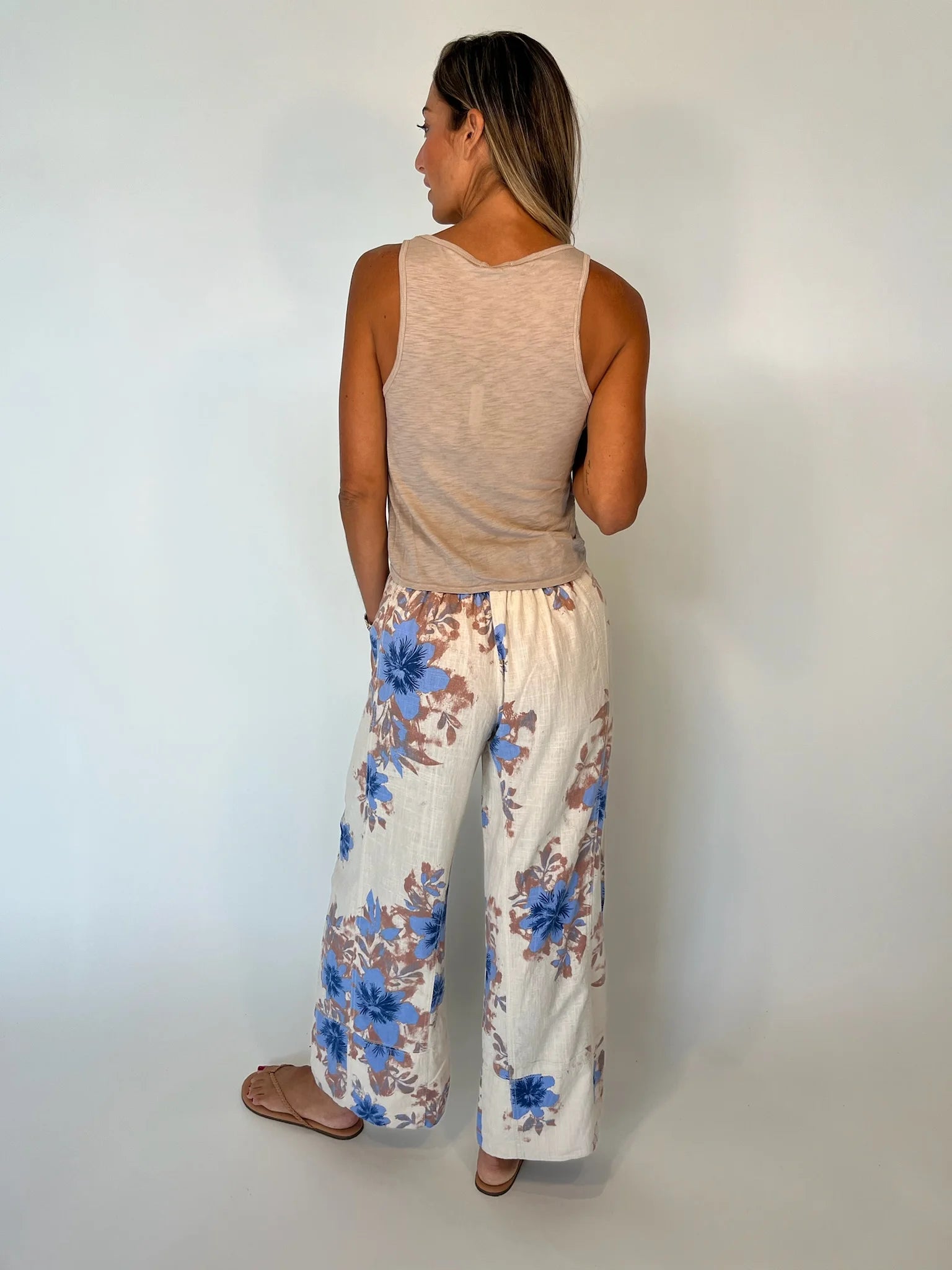 Free People | Days End Print Pant | Ivory | Vagabond | Apparel | Boutique